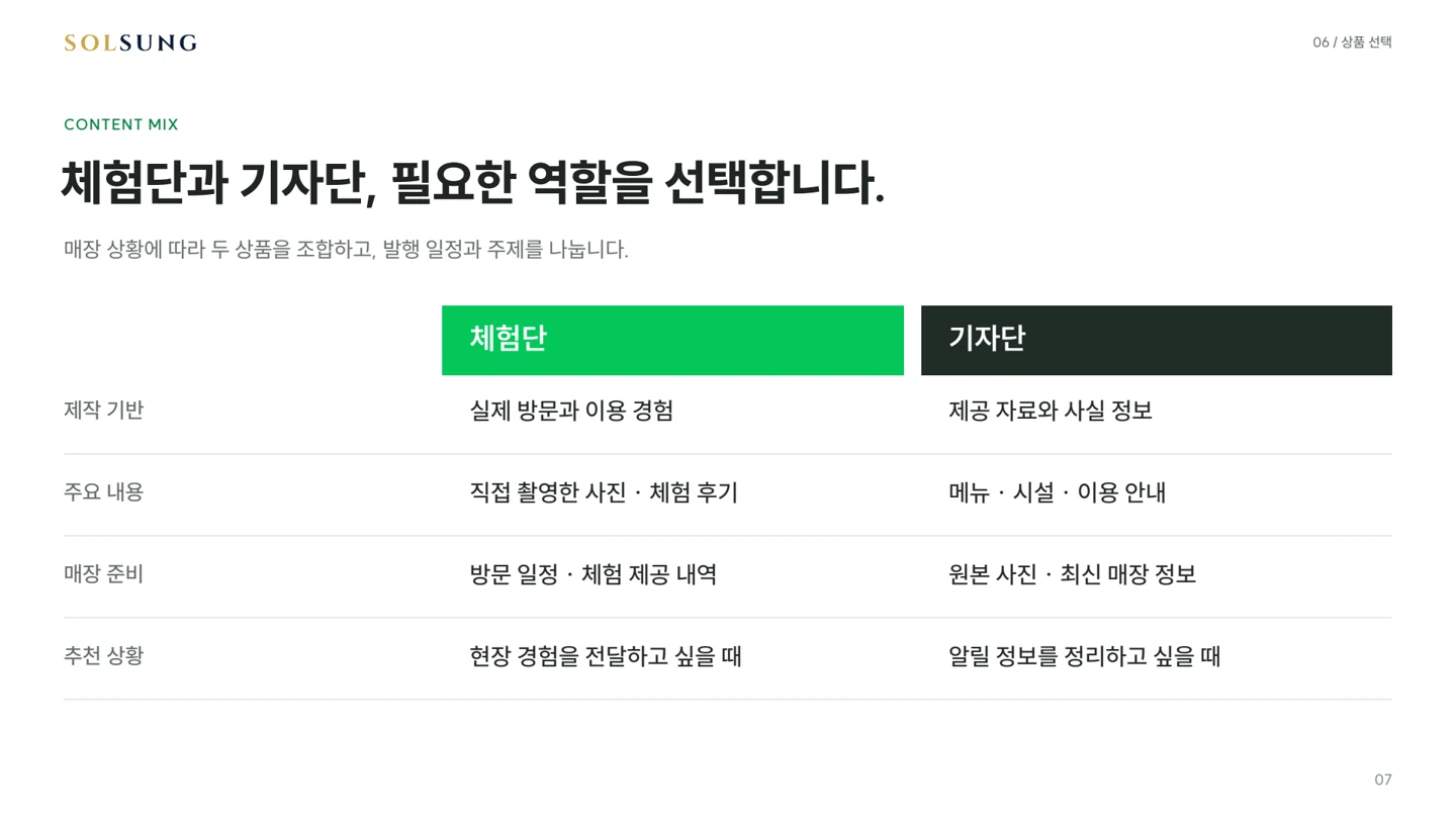 검색과 콘텐츠 운영 제안 자료 7페이지